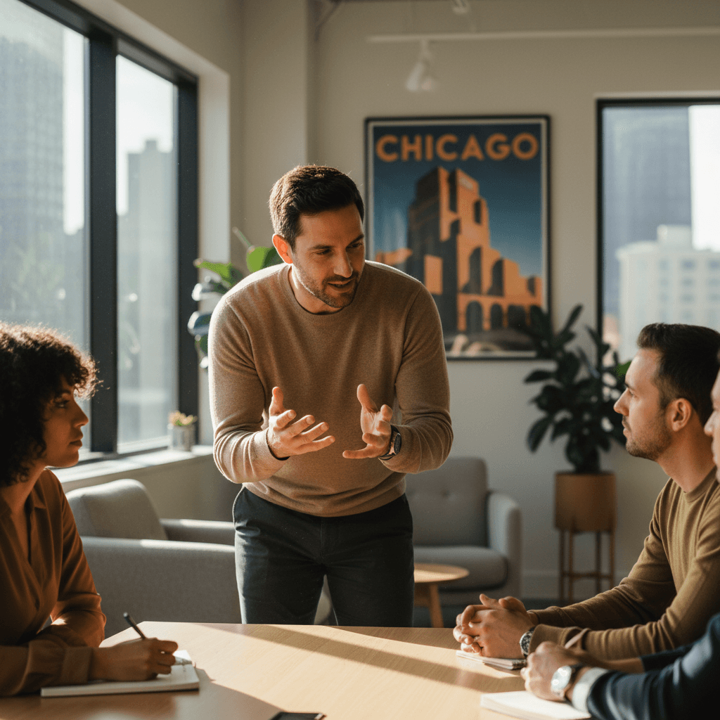 AI expert instructor teaching workshop attendees
